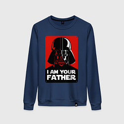 Свитшот хлопковый женский Darth Vader, цвет: тёмно-синий