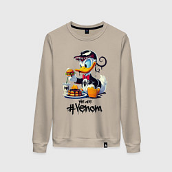 Женский свитшот Venom-Duck and fastfood