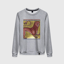 Женский свитшот Страдающее средневековье зверек мем