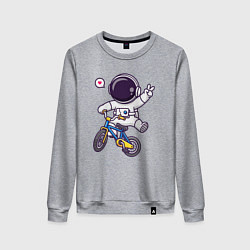 Женский свитшот Космонавт на велике