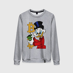 Женский свитшот Duck tales - Scrooge bitcoin