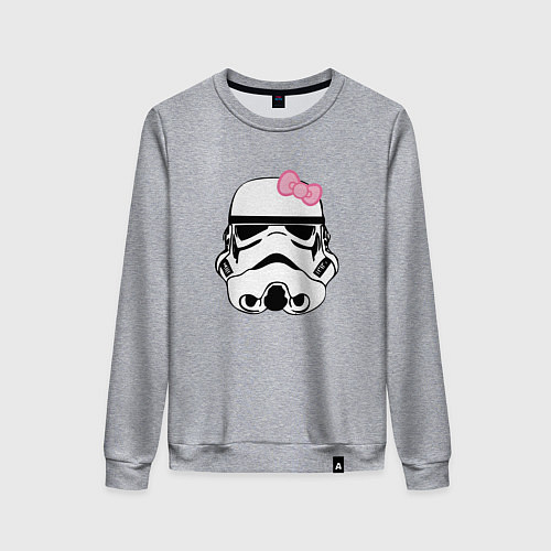 Женский свитшот Женский шлем имперского солдата - для пары / Меланж – фото 1