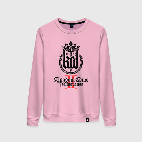Женский свитшот Kingdom Come Deliverance 2 / Светло-розовый – фото 1