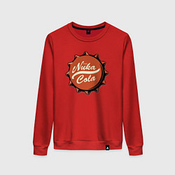 Свитшот хлопковый женский Fallout - Nuka Cola stopper, цвет: красный