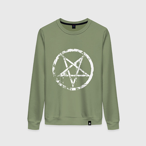Женский свитшот Star pentagram / Авокадо – фото 1