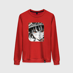 Женский свитшот Оранжевоглазая девушка