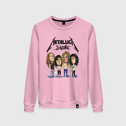 Свитшот хлопковый женский Metallica juniors - cartoon, цвет: светло-розовый