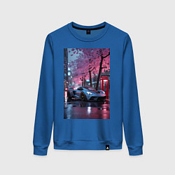 Женский свитшот Суперкар и сакура