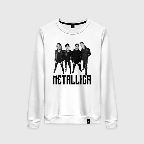 Женский свитшот Metallica - cool guys / Белый – фото 1
