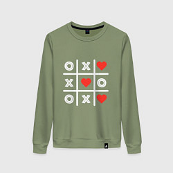 Женский свитшот Крестики нолики
