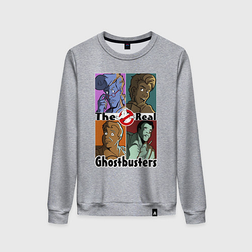 Женский свитшот The real ghostbusters / Меланж – фото 1
