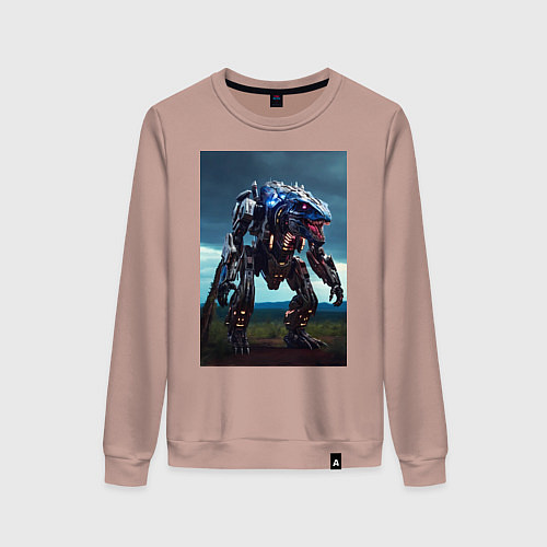 Женский свитшот Робот в стиле Horizon / Пыльно-розовый – фото 1