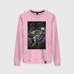 Свитшот хлопковый женский Quake champions - NYX and Sorlag, цвет: светло-розовый