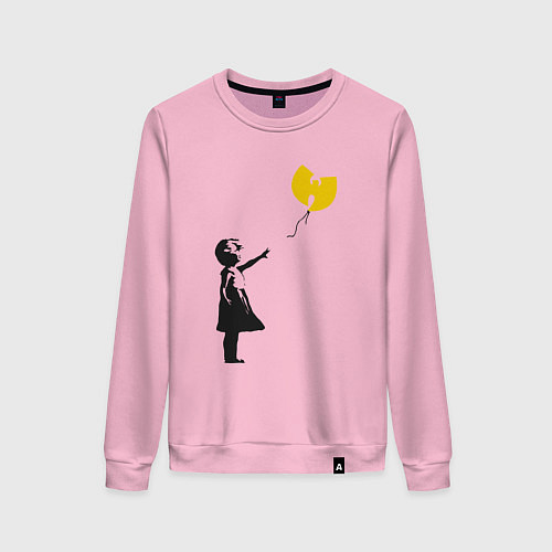 Женский свитшот Wu-Tang Banksy / Светло-розовый – фото 1