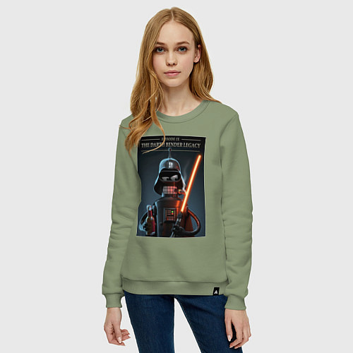 Женский свитшот Дарт Бендер наследие / Авокадо – фото 3