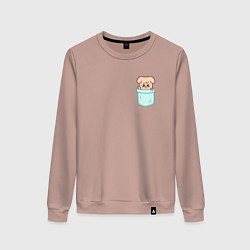 Женский свитшот PuppyM in pocket