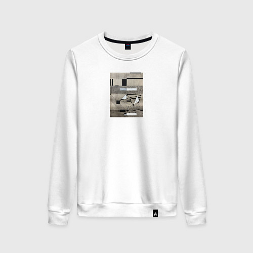 Женский свитшот Geometry VII / Белый – фото 1