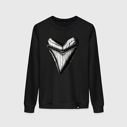 Женский свитшот Зуб мегалодона