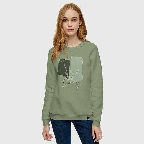 Женский свитшот Spring / Авокадо – фото 3