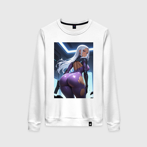 Женский свитшот Девушка-киллер / Белый – фото 1