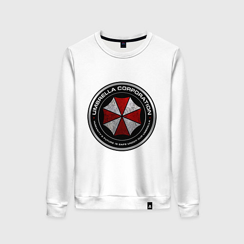 Женский свитшот Umbrella logo - resident evil / Белый – фото 1