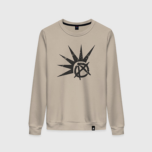 Женский свитшот Anarchy punks / Миндальный – фото 1