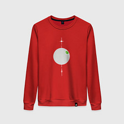 Свитшот хлопковый женский Новая планета, цвет: красный