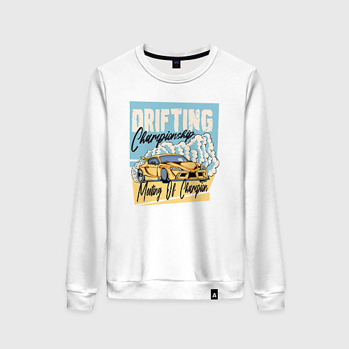 Женский свитшот Drifting championship / Белый – фото 1