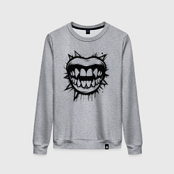Женский свитшот Кровожадная улыбка