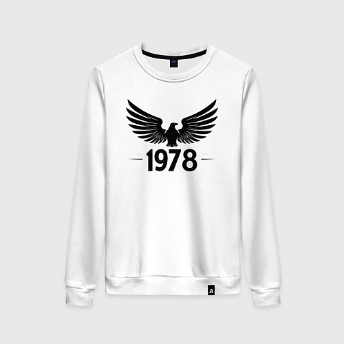 Женский свитшот Орлиный 1978 / Белый – фото 1