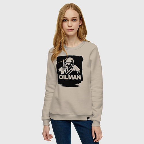 Женский свитшот Нефтяник / Миндальный – фото 3