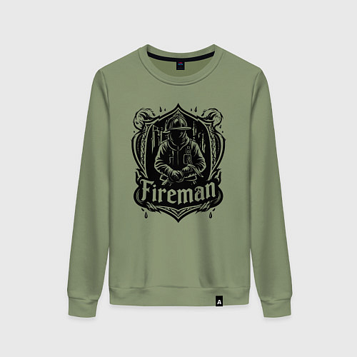 Женский свитшот Огненный защитник / Авокадо – фото 1