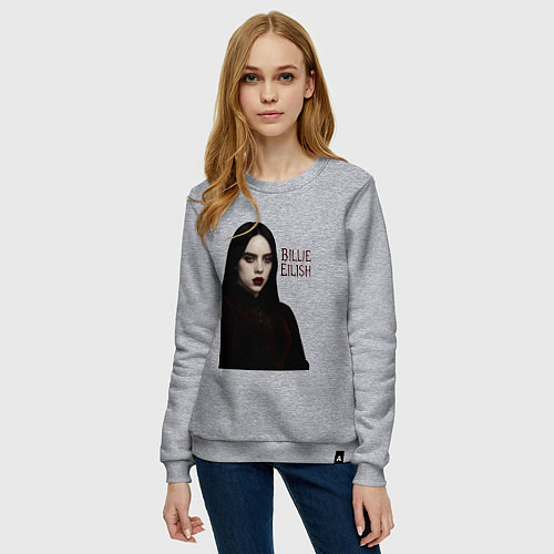 Женский свитшот Билли Айлиш готический стиль / Меланж – фото 3
