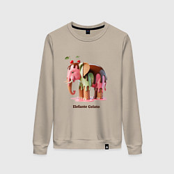 Женский свитшот Брейнрот - Elefante Gelato