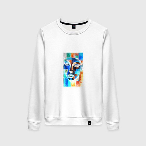 Женский свитшот Абстракция современности / Белый – фото 1