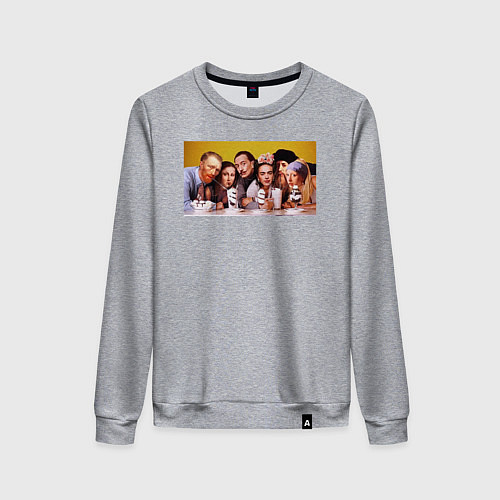 Женский свитшот Художниик друзья / Меланж – фото 1