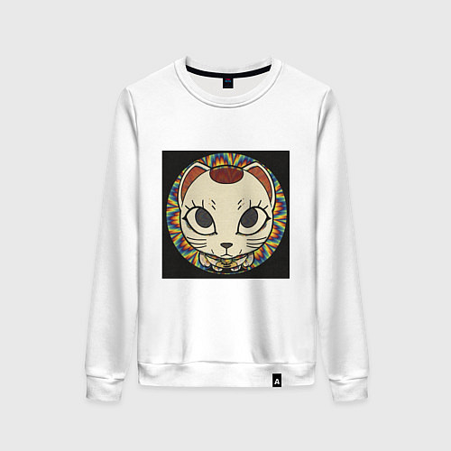 Женский свитшот Радужный Дандадан / Белый – фото 1