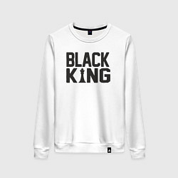 Свитшот хлопковый женский Black king, цвет: белый