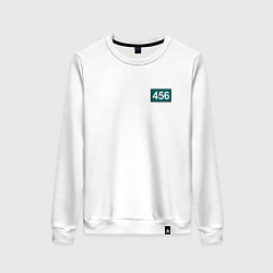 Свитшот хлопковый женский Игрок - 456, цвет: белый