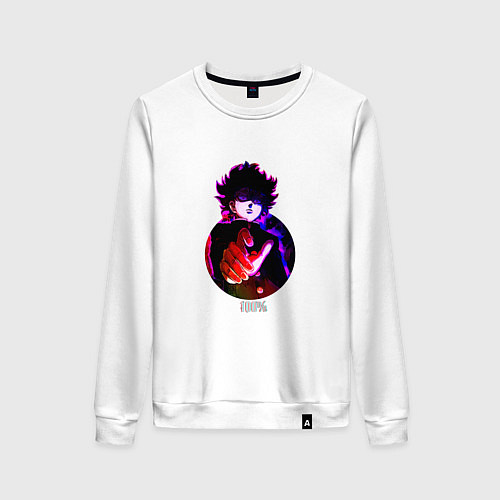 Женский свитшот Anime Mob Psycho 100 Shigeo / Белый – фото 1