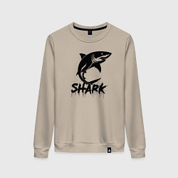Женский свитшот Агрессивная акула