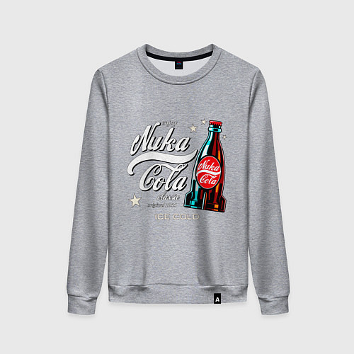 Женский свитшот Nuka cola - Fallout / Меланж – фото 1
