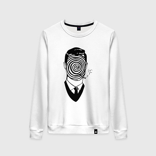 Женский свитшот Человек-загадка / Белый – фото 1