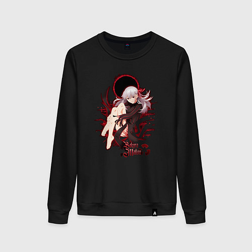 Женский свитшот Темная Сакура Fate / Черный – фото 1