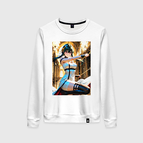 Женский свитшот Наемница Йор Форджер / Белый – фото 1