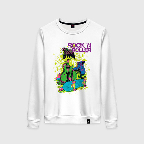 Женский свитшот Rock n Roller / Белый – фото 1