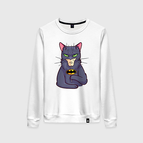 Женский свитшот Batman cat / Белый – фото 1
