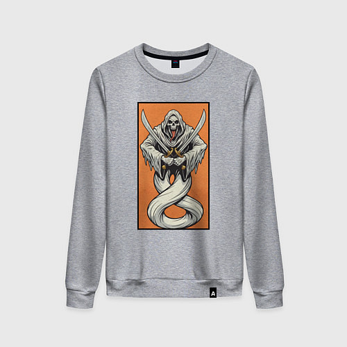 Женский свитшот Призрак мечника / Меланж – фото 1