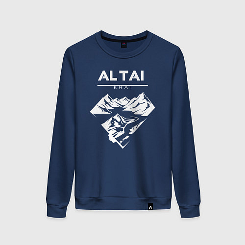 Женский свитшот Алтайский край горы / Тёмно-синий – фото 1
