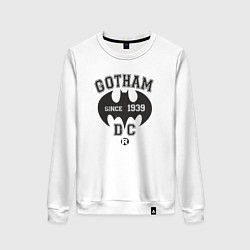 Свитшот хлопковый женский Gotham city 1939, цвет: белый